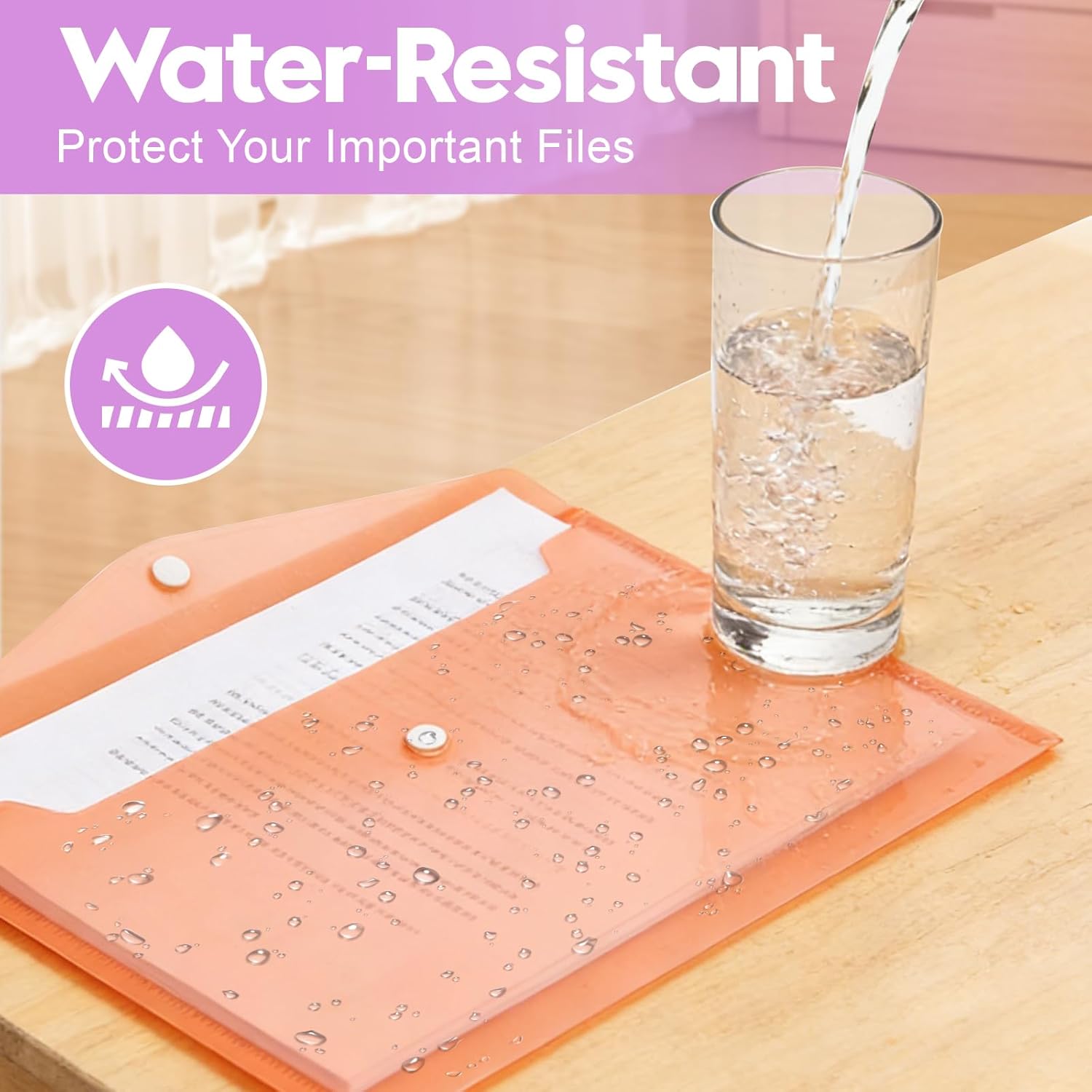 Thumbnail 3 de 14 Pcs A4 Plastic Wallets Folders