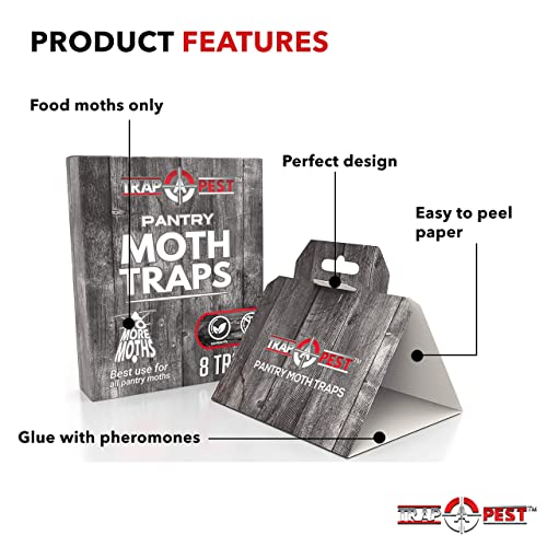 Thumbnail 1 de YABULI Trap a Pest Pantry Moth Traps - Pheromone Glue Lure (8 Pack)