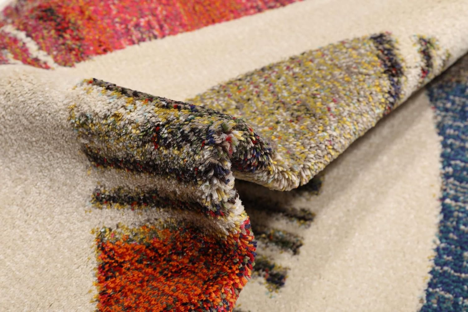 Thumbnail 6 de RugVista Going round round rug, Ø 150 cm, multicoloured, medium pile