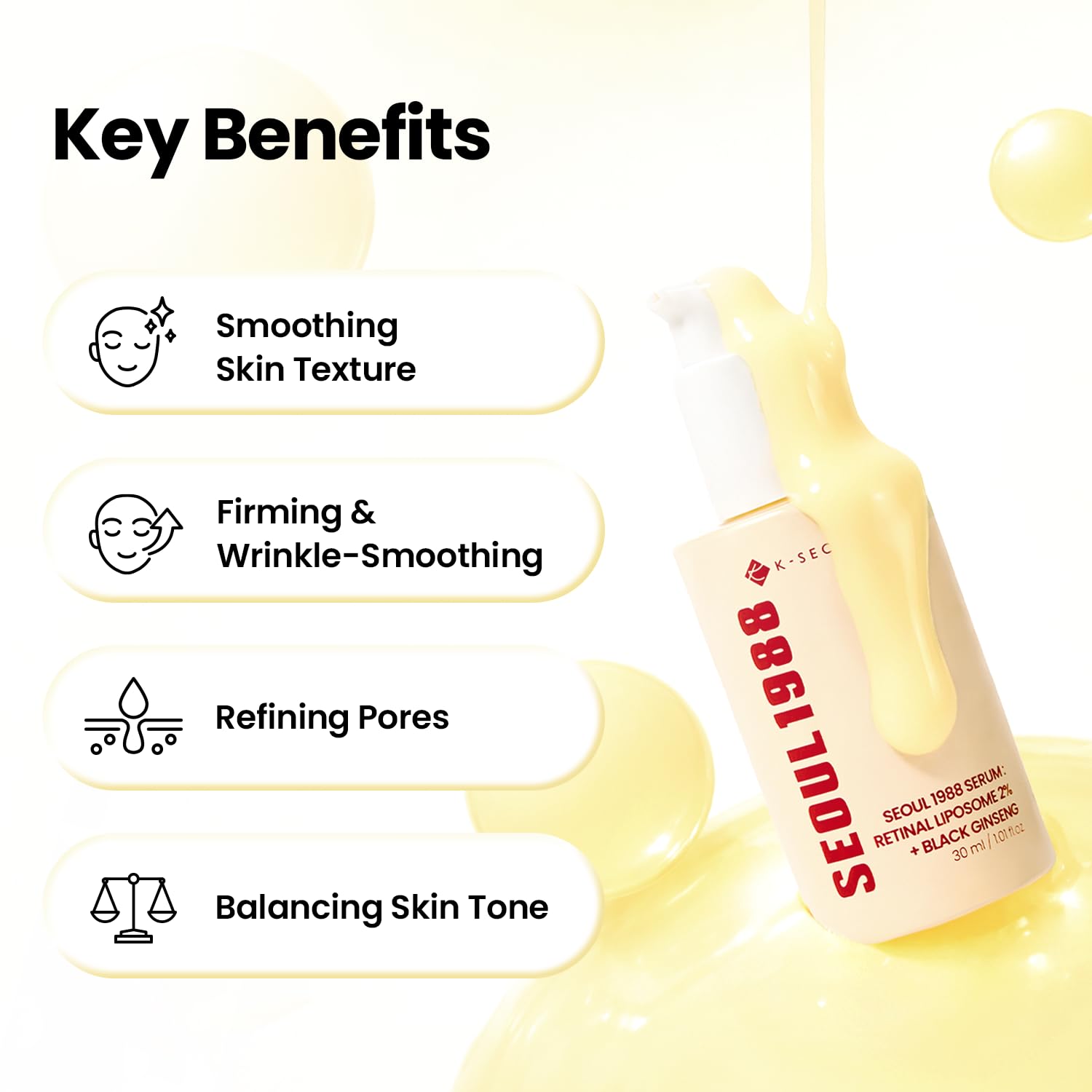 Thumbnail 2 de K-SECRET SEOUL 1988 Retinal Serum with Retinal Liposome 2% & 58% Black Ginseng Extract
