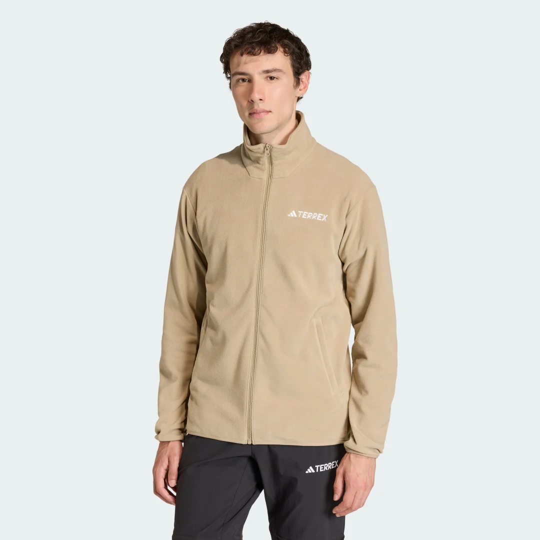 Detalle de Chaqueta de felpa con cremallera Multi Essentials de Adidas