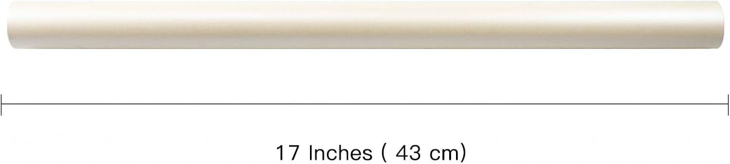 Detalle de RUSPEPA Off White Matte Wrapping Paper – Solid Color Pearly (17in x 32.8ft)