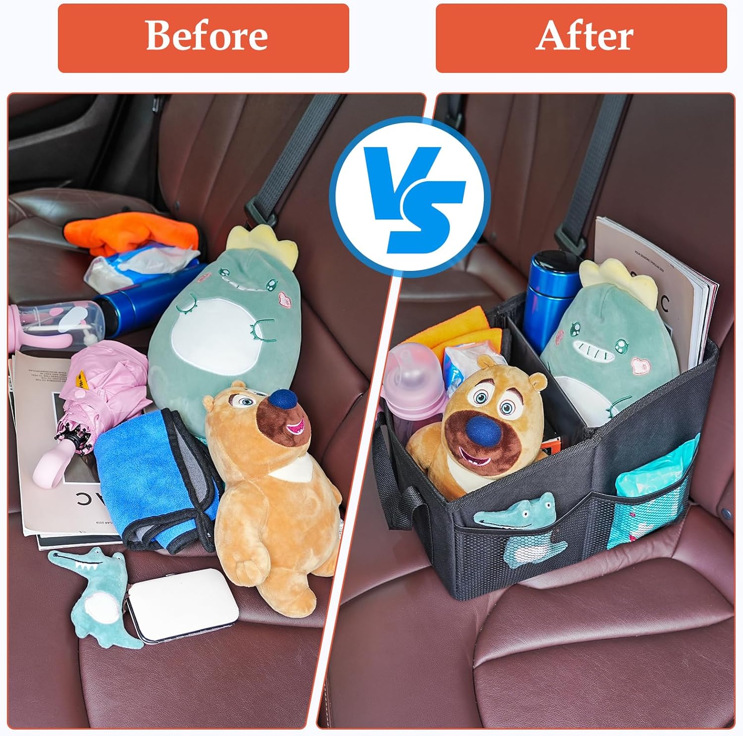 Thumbnail 4 de URAQT Car Organiser 1-piece for Front or Back Seat