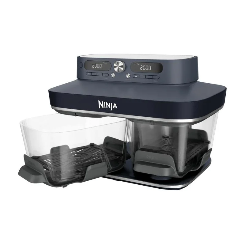 Detalle 2 de Ninja CRISPi DualZone, freidora de aire de 7,6 L y 2860 W con doble cesta