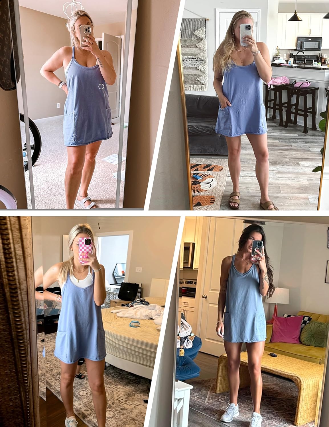 Thumbnail 2 de Faleave Women's Summer Sleeveless Mini Dress: Athletic Vibe with Pockets