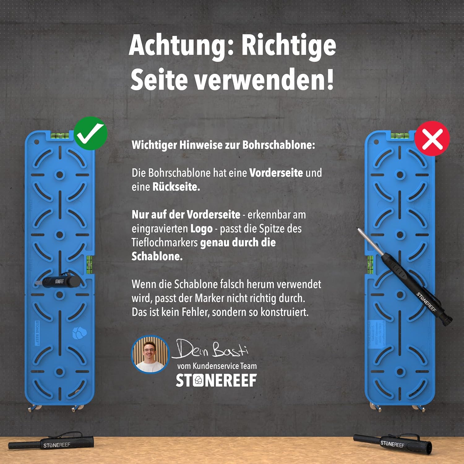 Thumbnail 5 de STONE REEF Bohrschablone für Steckdosen mit Tieflochmarker – für 71 mm und 91 mm