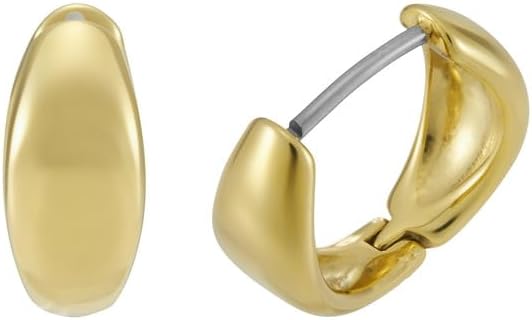 Thumbnail 2 de Fossil Damen Ohrringe aus goldfarbenem Edelstahl mit Ringverschluss – klassisch, zeitlos, knitterfrei