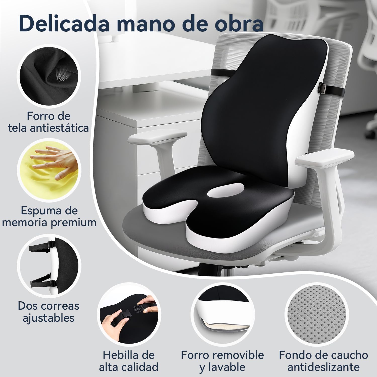 Thumbnail 6 de Travel Ease Set cojín y lumbar viscoelástica
