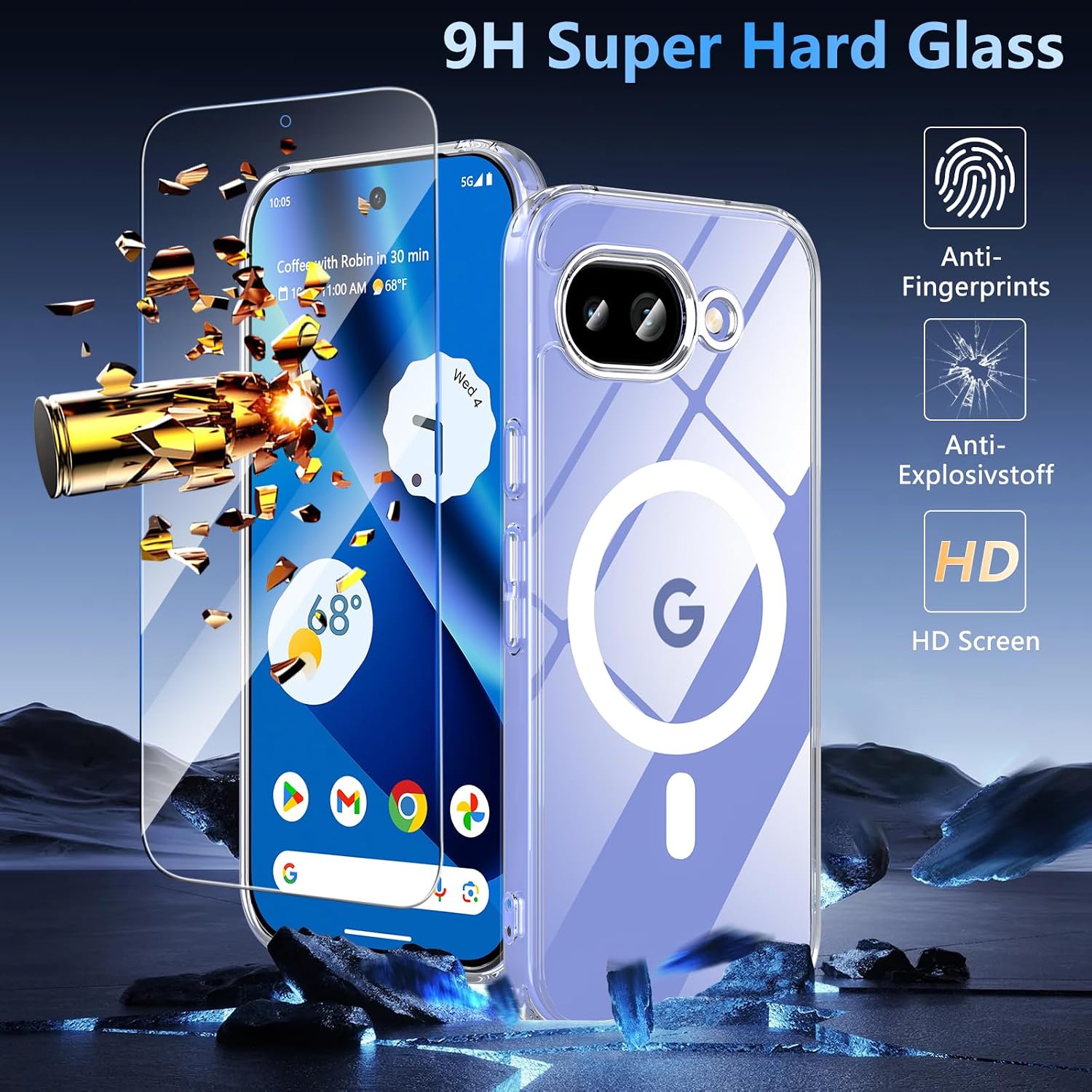 Detalle 2 de Hensinple Pixel 10A Magnetic Case
