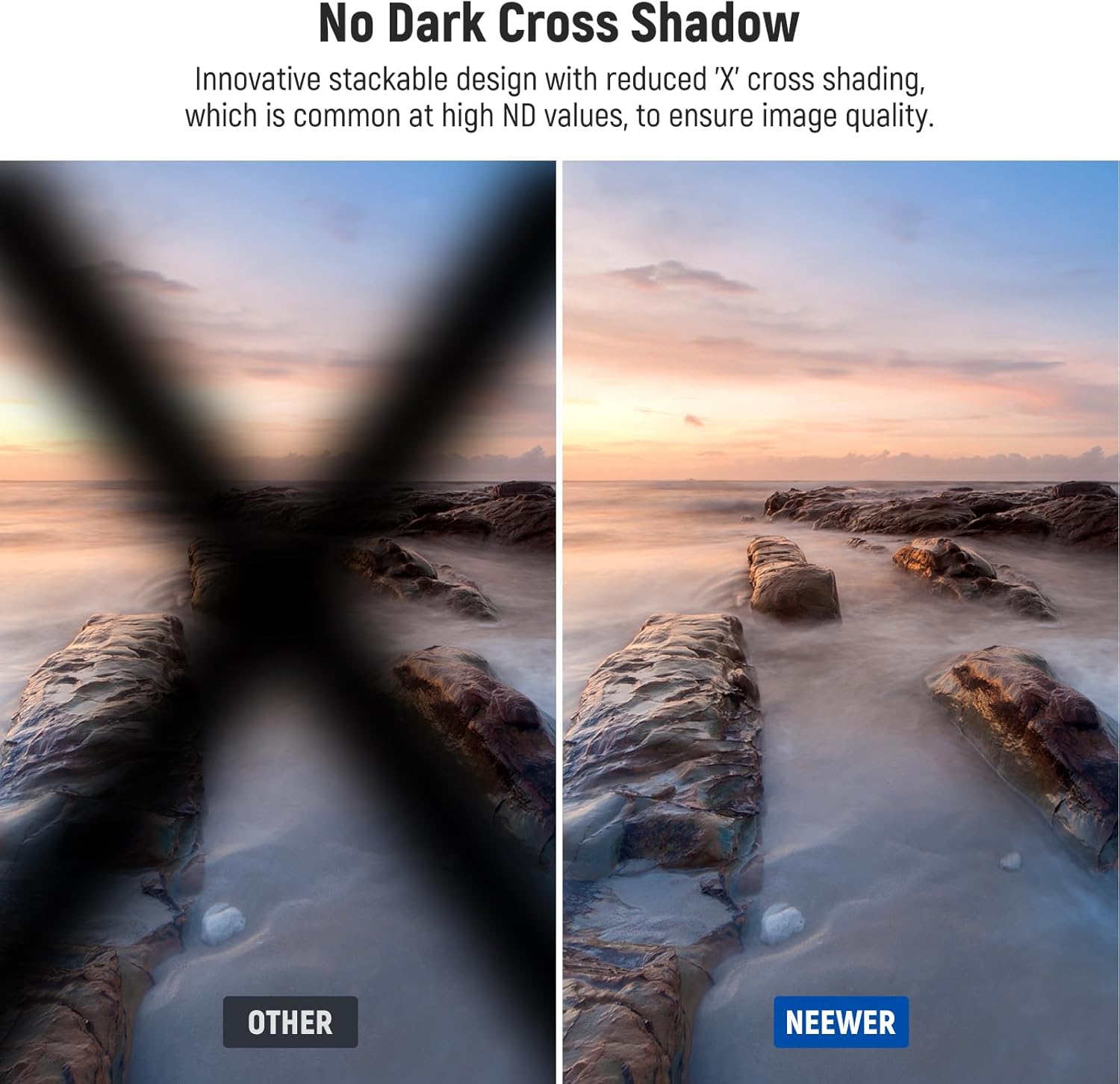 Thumbnail 4 de NEEWER HD True Colors 49 mm Variabler ND-Filter ND2–512 (ND2–ND32) + magnetischer ND32 (VND, stapelbar)