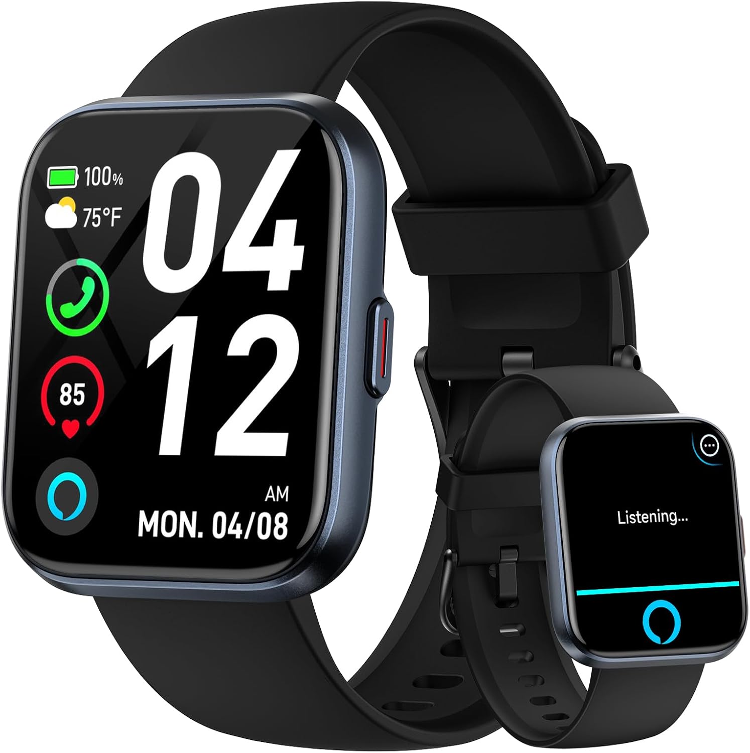 Detalle de Smart Watches for Men: Alexa Built-in, 1.8" HD Display, 110+ Sport Modes, IP68 Waterproof