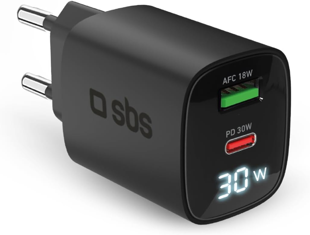 Detalle de SBS Alimentatore LCD USB-C 30W GaN PD