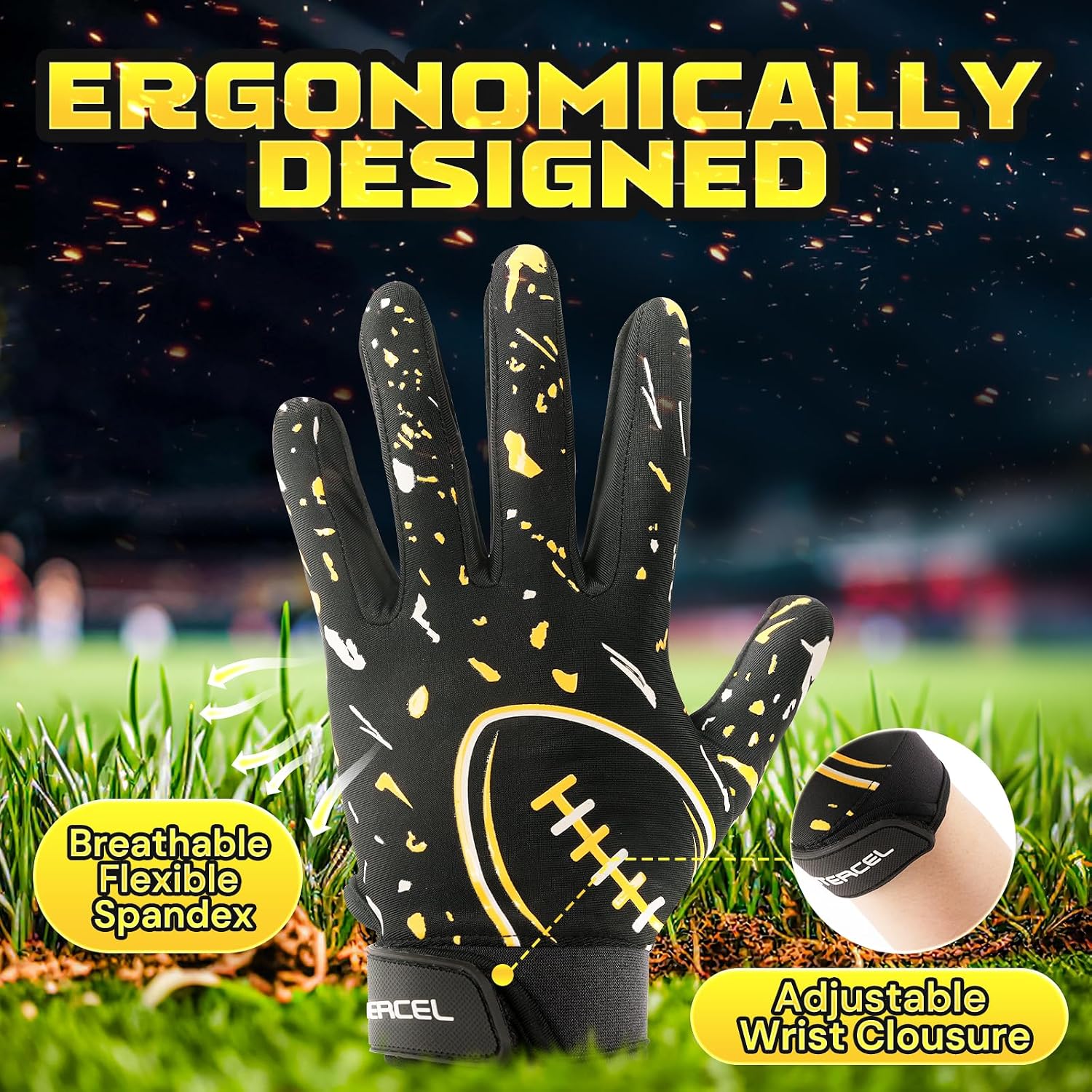Detalle 2 de ATERCEL Youth Football Gloves