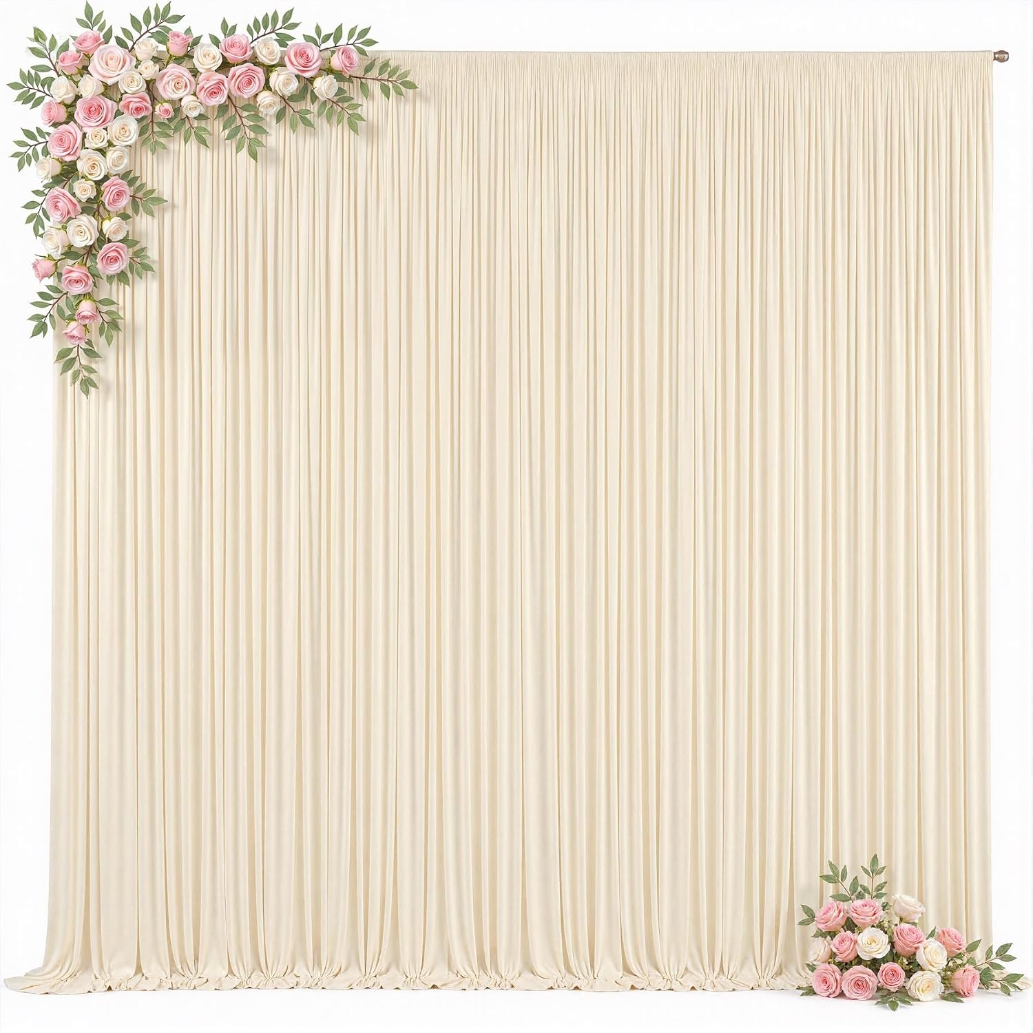 Thumbnail 6 de Champagne Backdrop Curtain, Satin