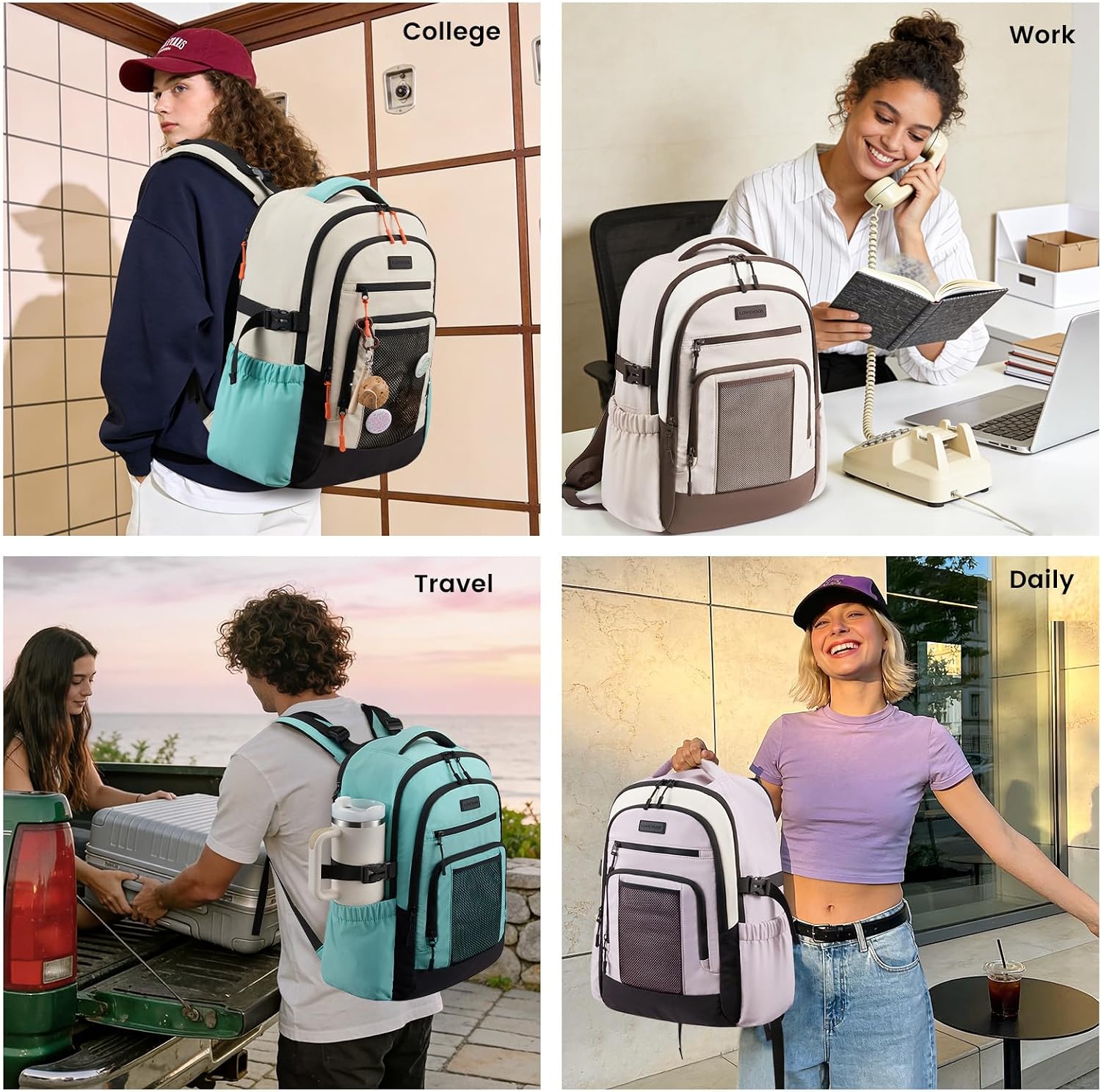 Thumbnail 6 de LOVEVOOK Laptop Backpack 17.3-Inch