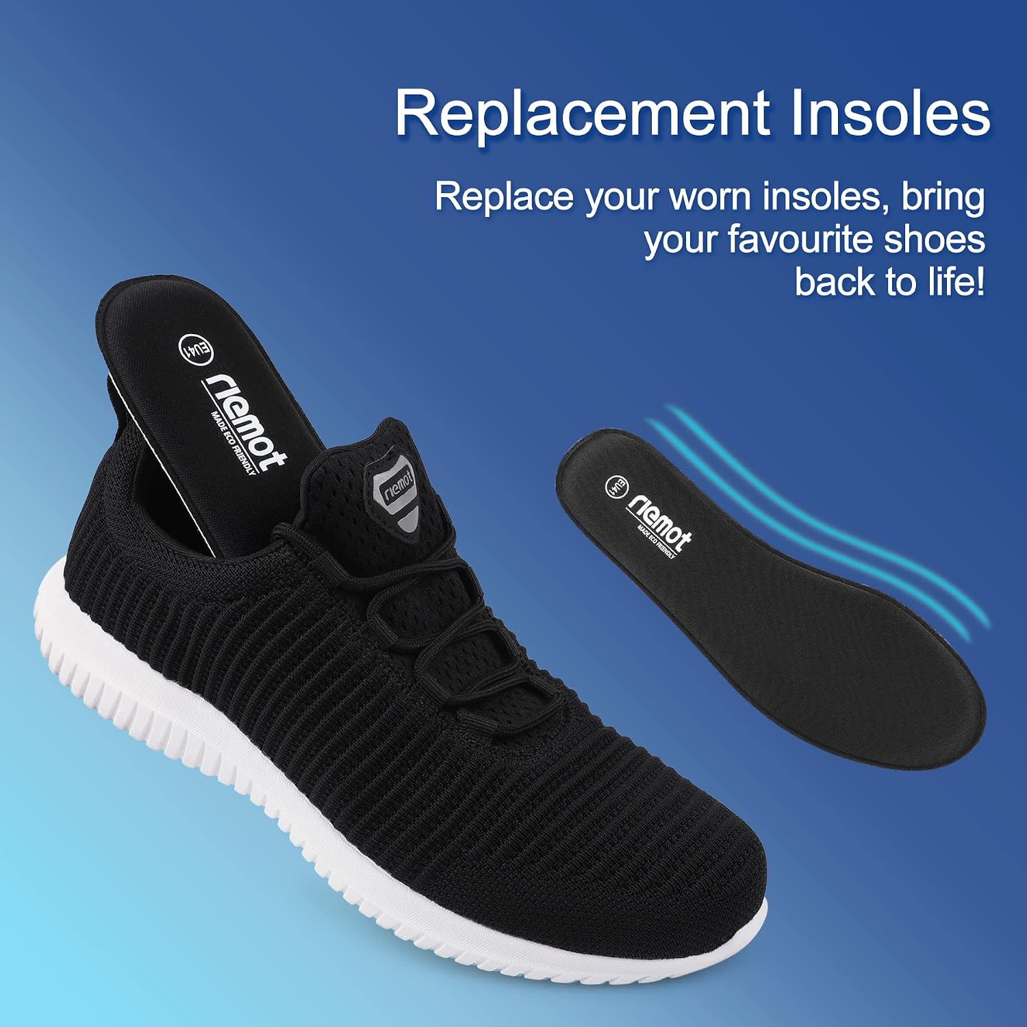 Thumbnail 4 de Riemot Komforteinlegesohlen – Weiche Schaumeinlagen für Schuhe aller Arten