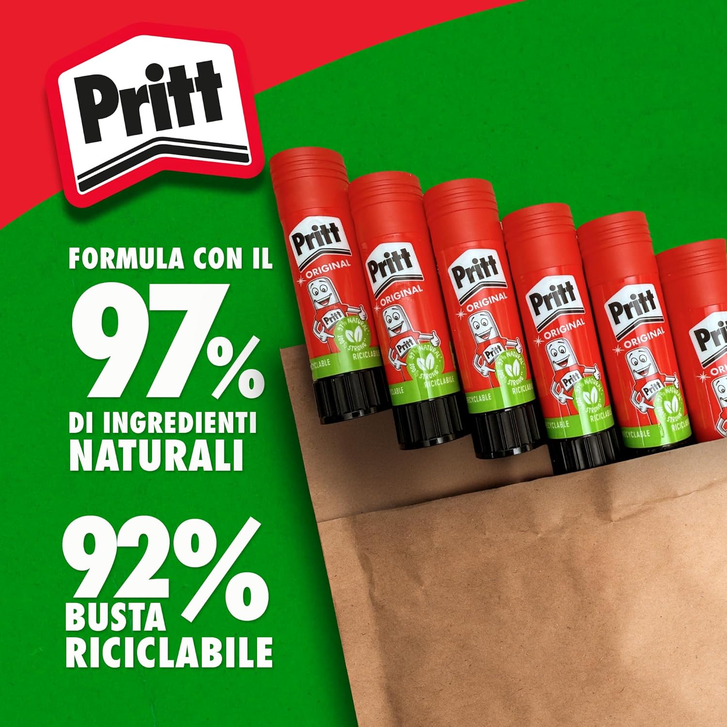 Thumbnail 2 de Pritt Colla Stick 6 x 22 g adesivo per scuola e ufficio ✂