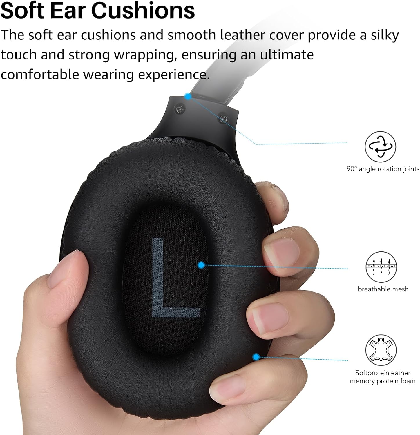 Thumbnail 1 de TOZO HA1 Over-Ear Bluetooth Headphones with 70H Playtime
