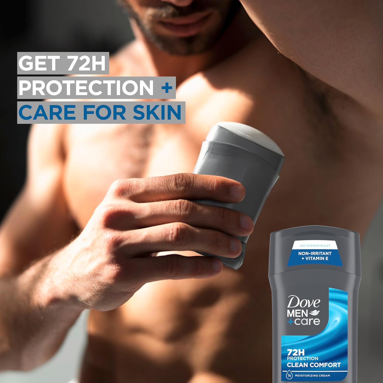 Detalle de Dove Men+Care Clean Comfort Antiperspirant Deodorant Stick Twin Pack (72-Hour Protection) — 2.7 oz