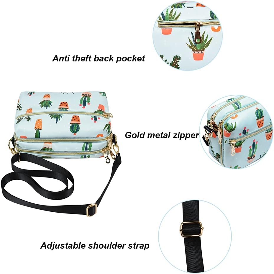 Thumbnail 6 de YANAIER women’s compact crossbody bag with multi-pocket phone pouch design