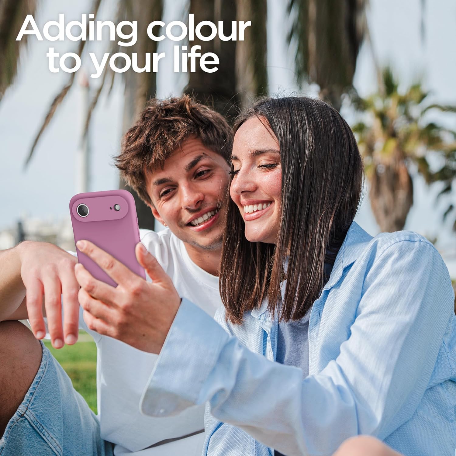 Thumbnail 6 de INGIDO for iPhone Air 6.5" (2025) liquid silicone case with camera protection in Lilac Purple