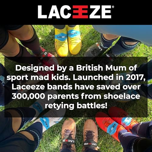 Thumbnail 6 de LACEEZE Lace Band for Football Boots (Black) – Lace Cover for Kid and Adult Shoes