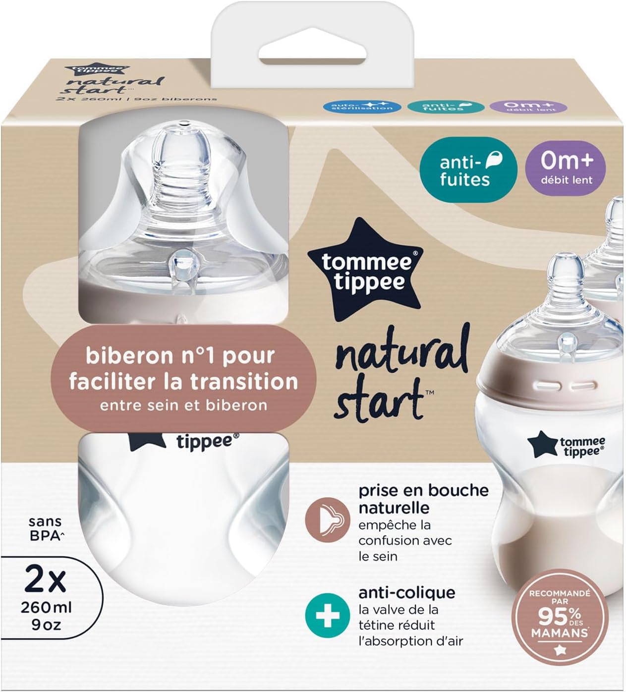 Thumbnail 1 de Tommee Tippee Natural Start 260 ml anti-colica