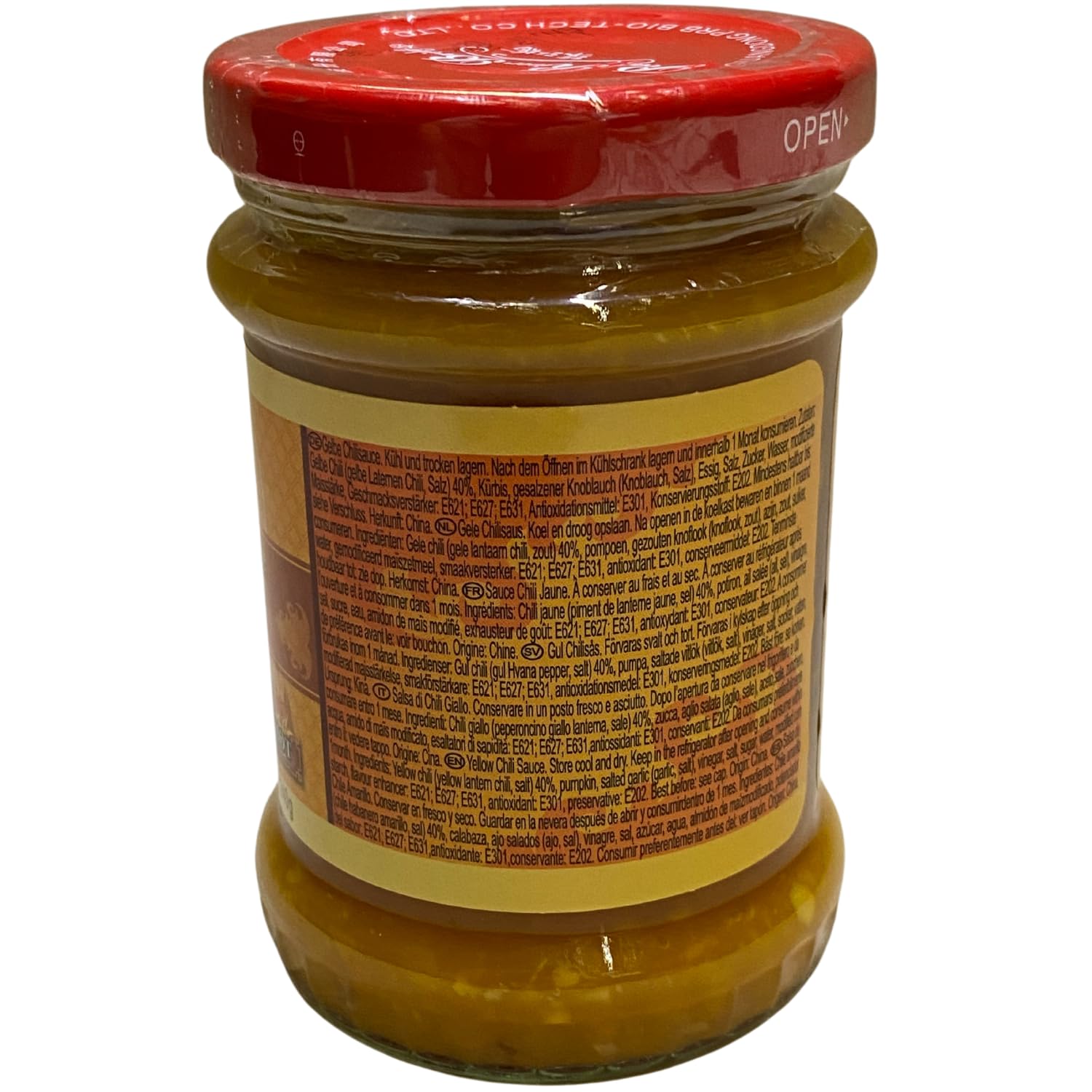 Detalle 2 de PEARL RIVER BRIDGE Gelbe Chili Sauce (1 x 240 g) – ideal als Dip oder für Gerichte