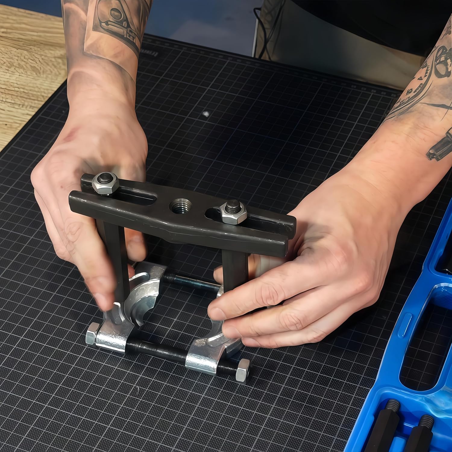 Thumbnail 2 de CCLIFE 14-TLG Lagerabzieher-Set mit Trennmessern und Polradabzieher, 30–70 mm