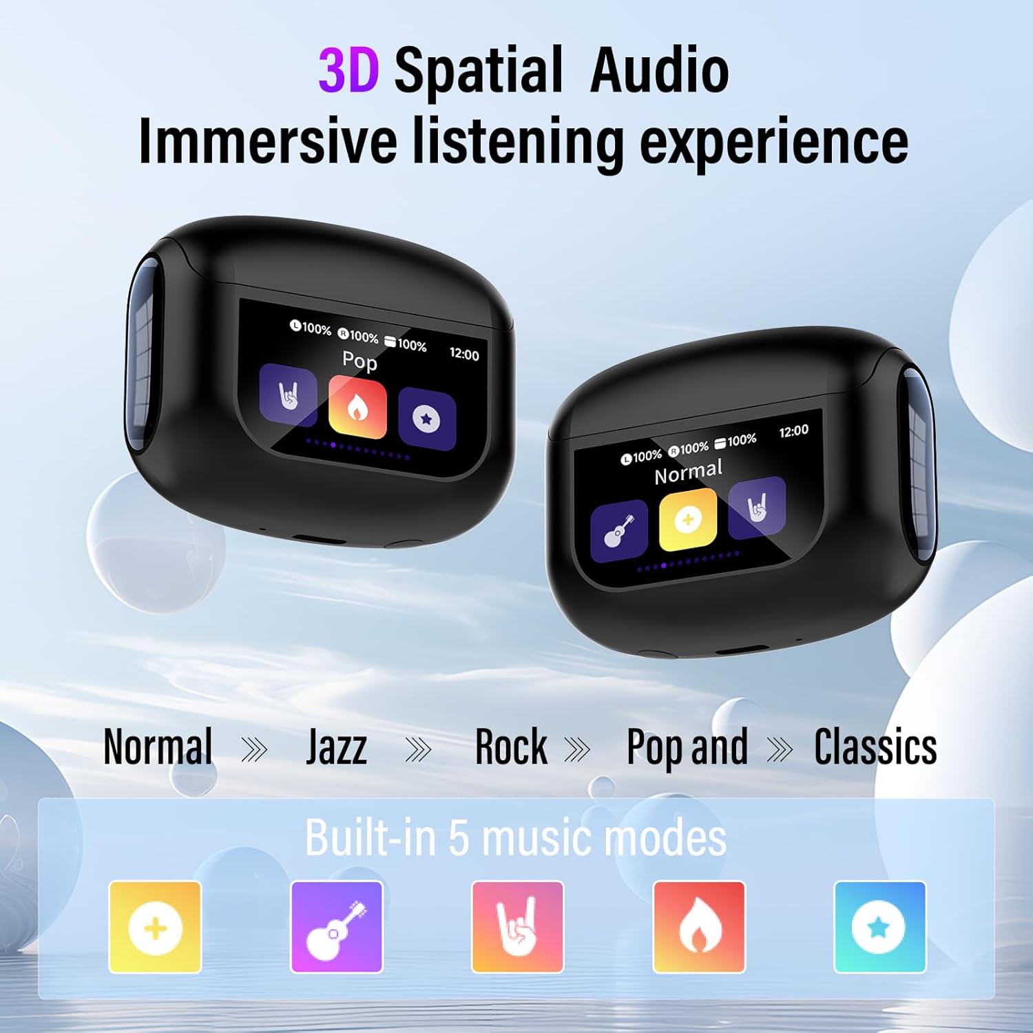 Thumbnail 4 de Wireless Earbuds with Bluetooth 5.4, ANC, ENC, and 48H Battery Life