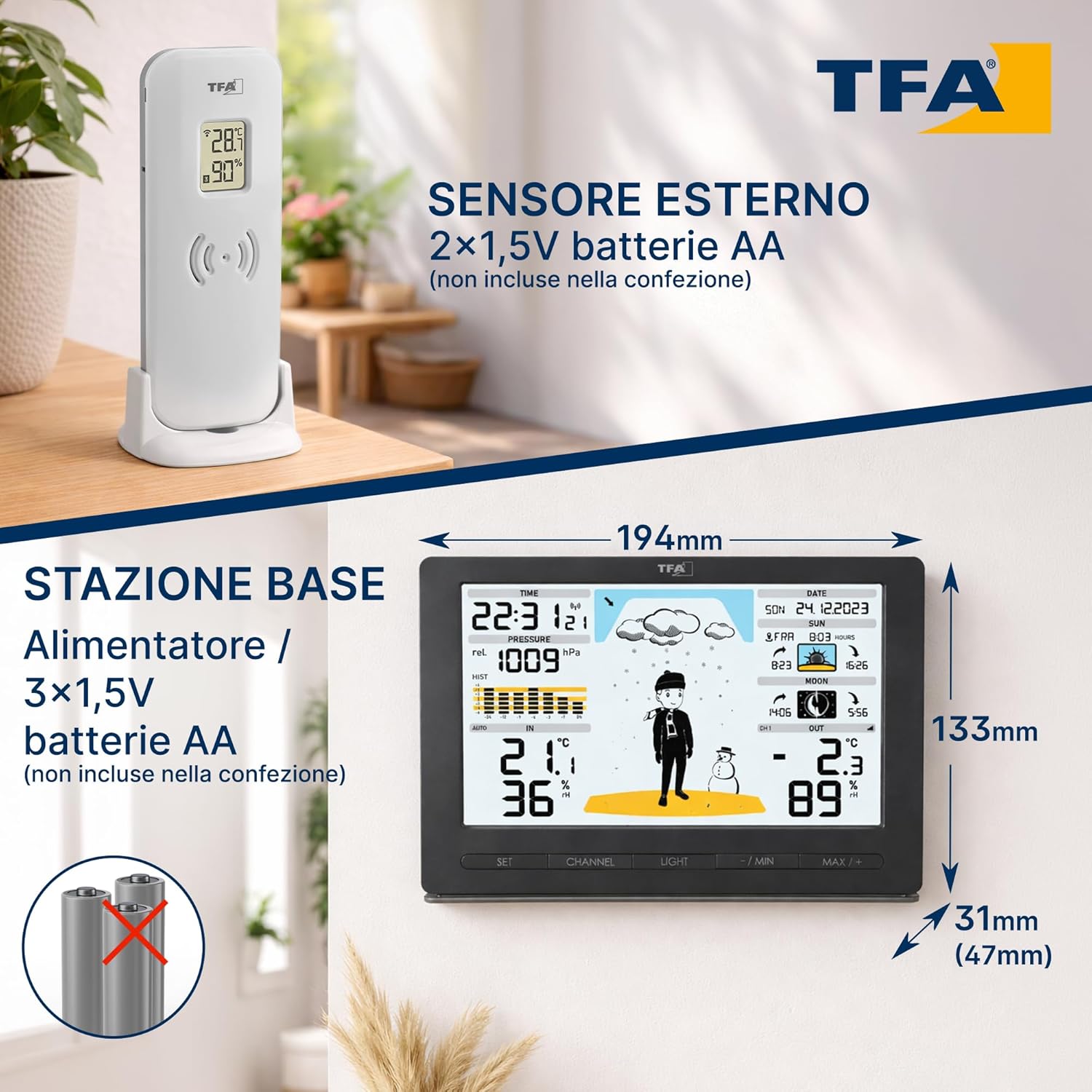 Thumbnail 5 de TFA Dostmann METEO JACK stazione meteo wireless