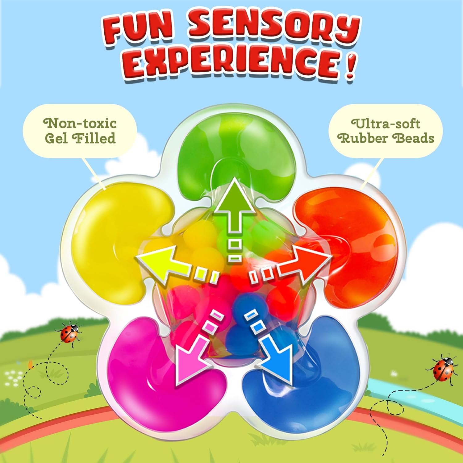 Detalle de Colour Sorting Toys for Toddlers (3-6 Years): Fine Motor Colour Match and Sensory Fidget
