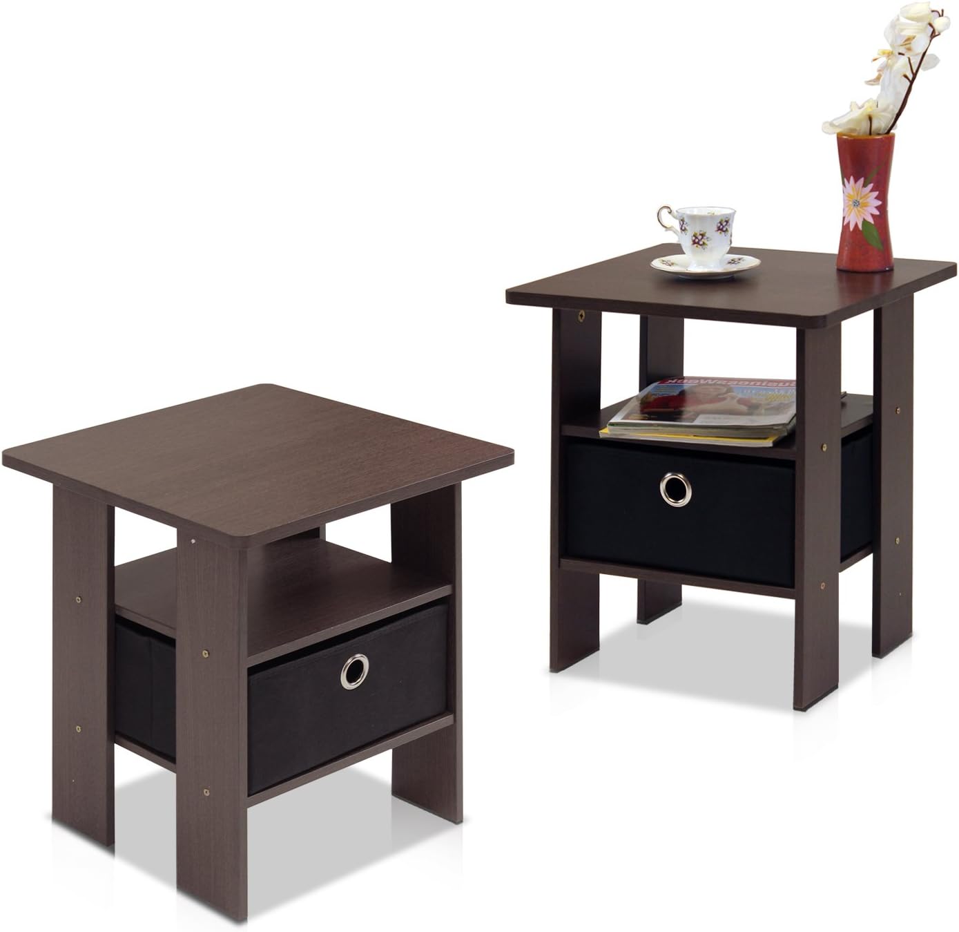 Detalle de Furinno Andrey tavolino comodino set 2