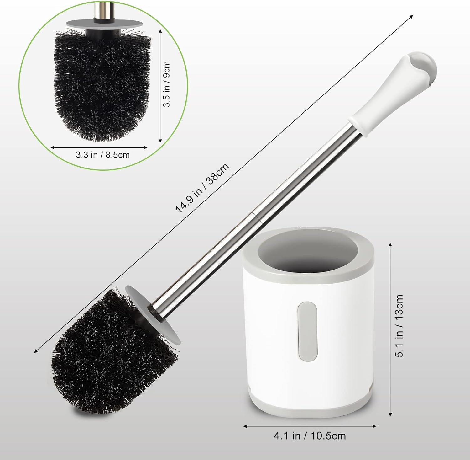 Thumbnail 5 de AONEZ Compact Toilet Brush 5.1" 🧽