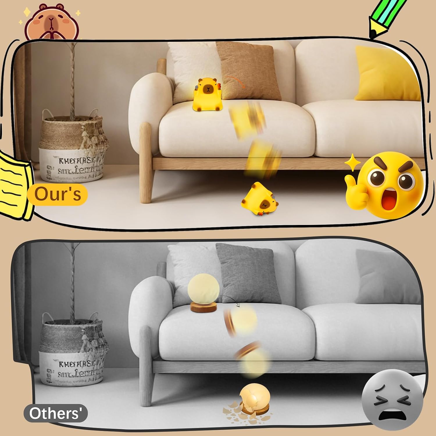 Thumbnail 3 de Capybara night light with 0.5H timer