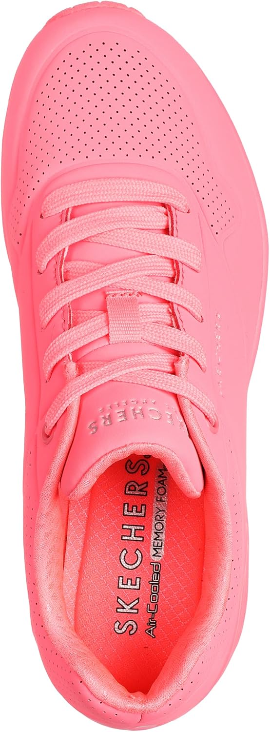 Thumbnail 1 de Skechers Damen Uno Stand On Air Trainers – Coral Durabuck/ Mesh, 39 EU