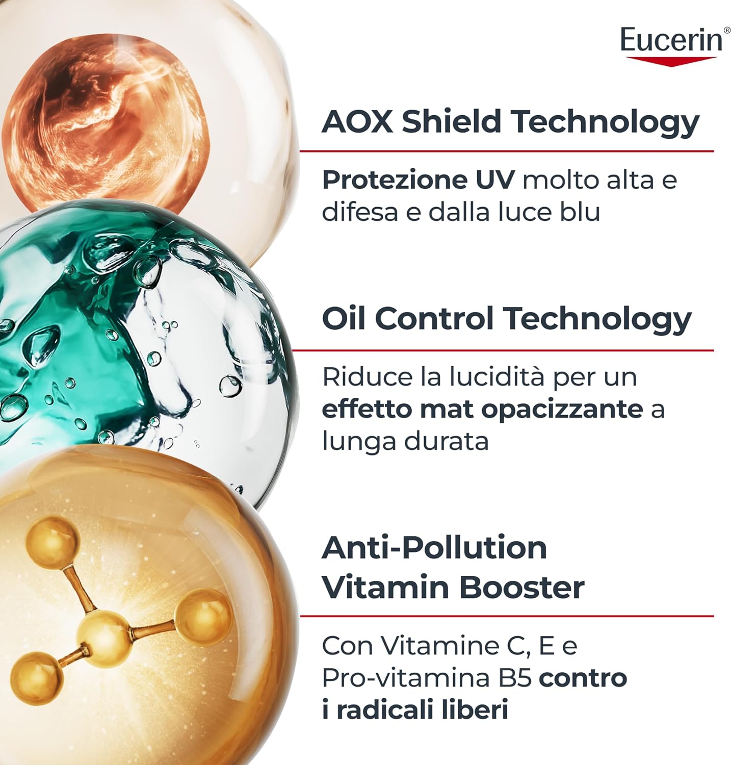 Thumbnail 3 de Eucerin Sun Oil Control UV Serum Ultra-Leggero SPF 50+ – Protezione viso opacizzante per pelle grassa e acneica