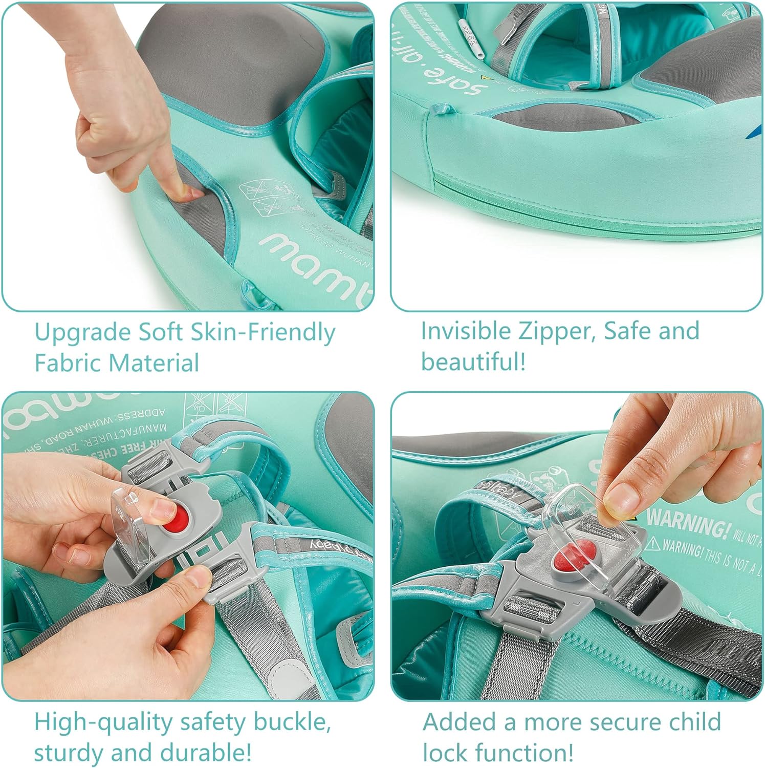 Thumbnail 2 de Mambobaby Float Baby Shark Swim Float with Canopy (Non-Inflatable, UPF 50+), Special Edition