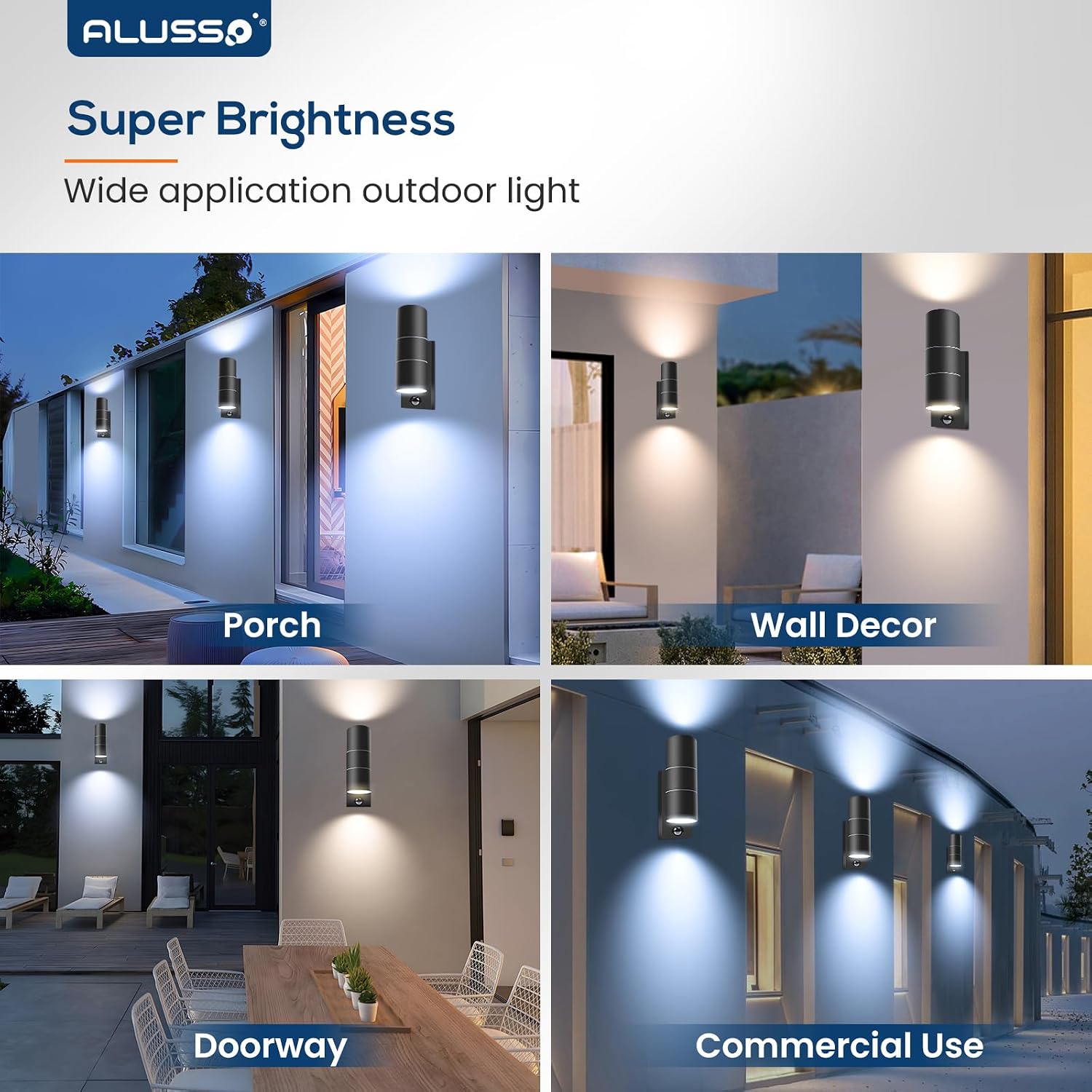 Thumbnail 6 de ALUSSO Motion Sensor Outdoor Wall Light 8W 📡