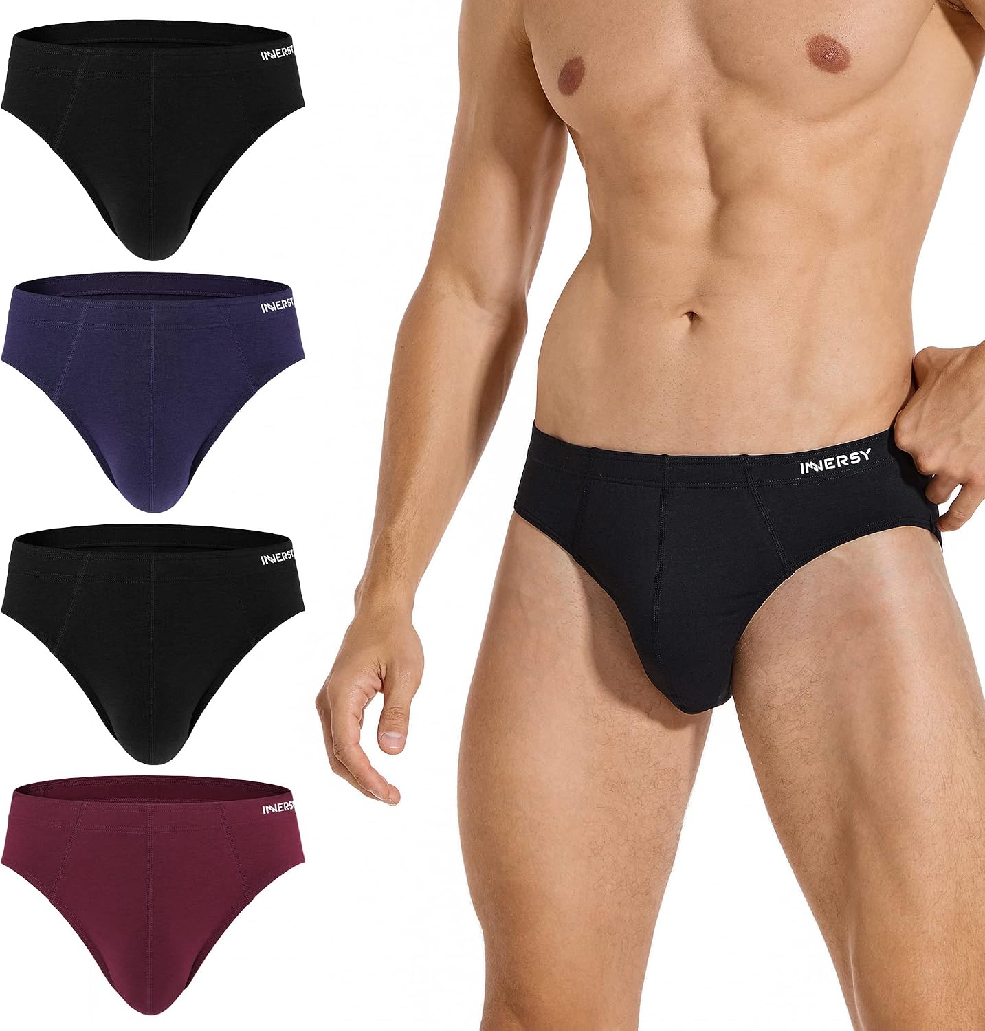 Detalle de INNERSY Slip Herren 4er Pack 🩲