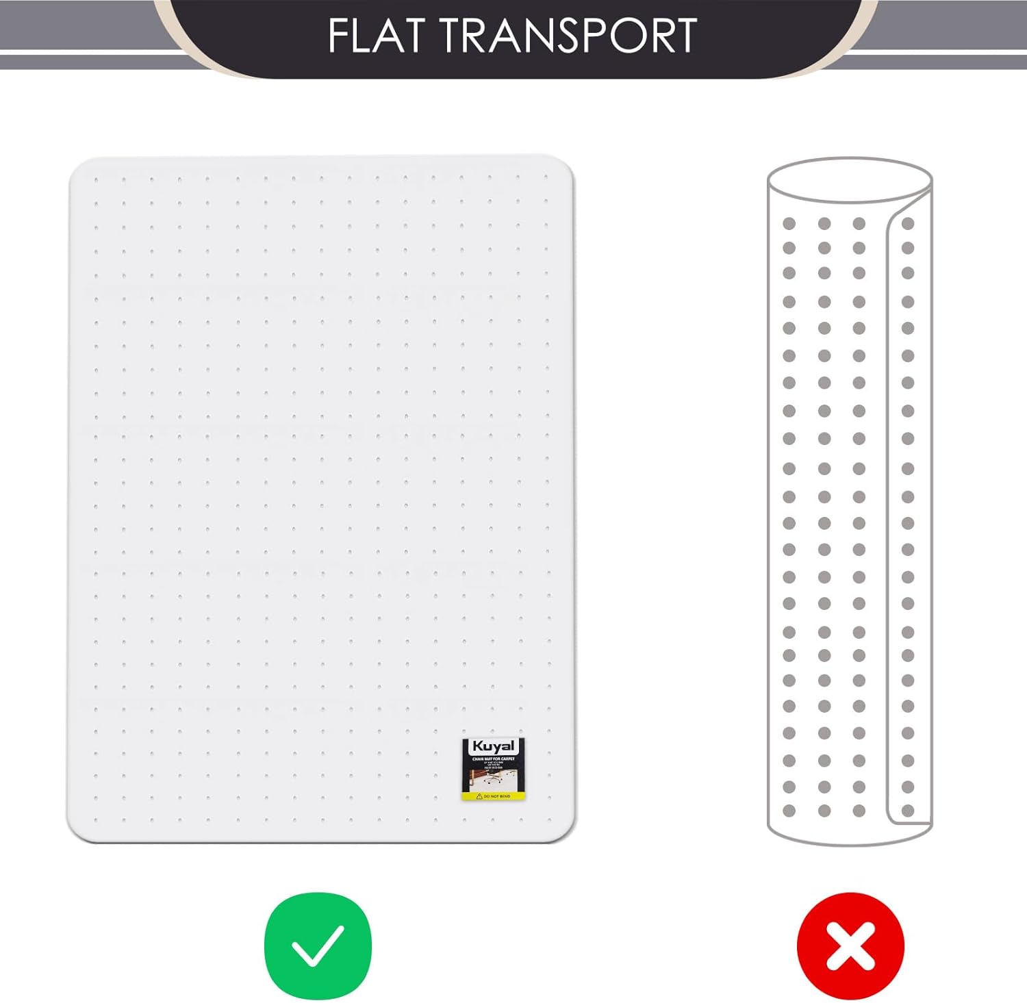 Thumbnail 6 de Kuyal Office Chair Mat 81x121cm