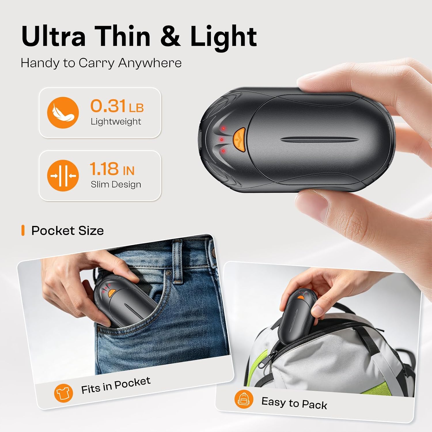 Thumbnail 5 de AI Hand Warmers Rechargeable 2 Pack 6000mAh Hand Warmer