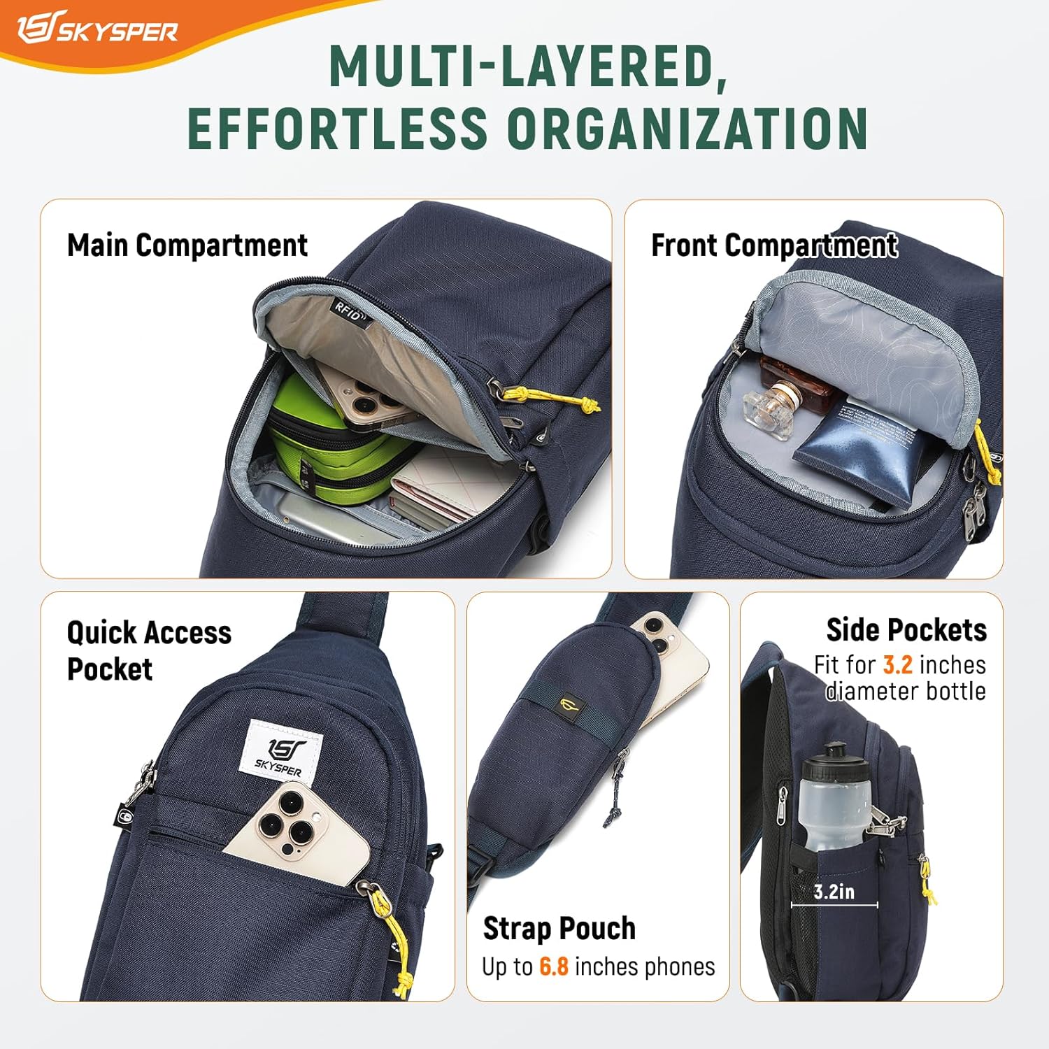 Thumbnail 3 de SKYSPER Brusttasche Klein Sling Bag