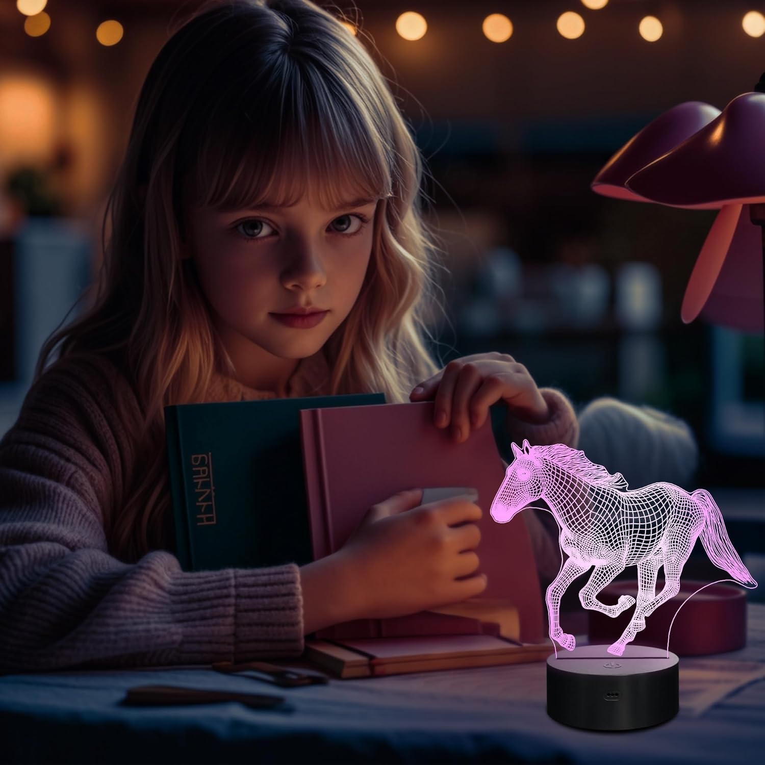 Thumbnail 6 de Lightzz 3D Pferdelampe 16 Farben