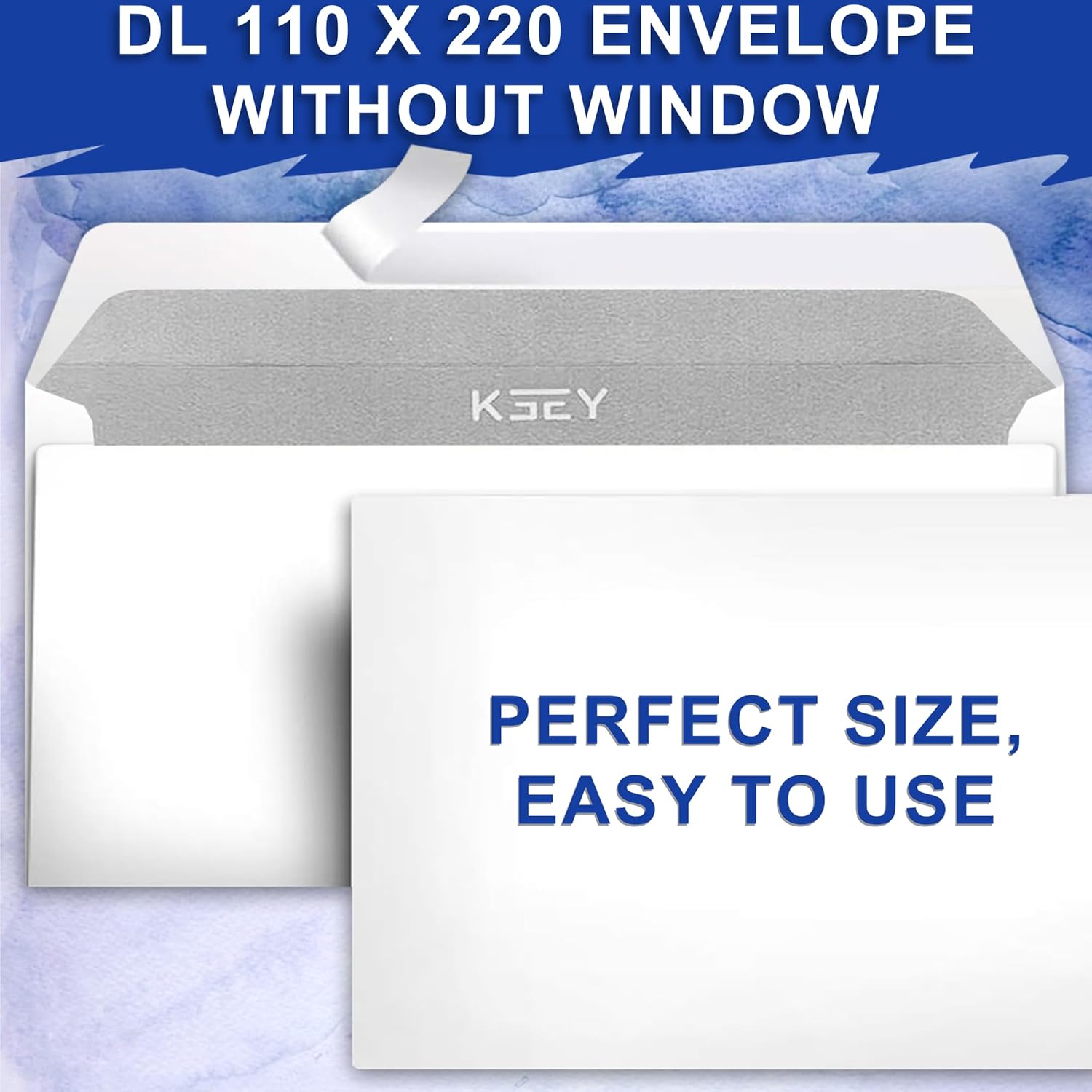 Thumbnail 1 de 100 Briefumschläge DIN Lang 110 x 220 mm ✉️