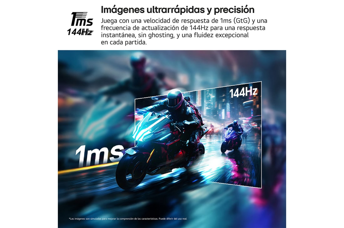 Thumbnail 2 de LG UltraGear 32G810SA-W Monitor gaming 32" 4K 144Hz