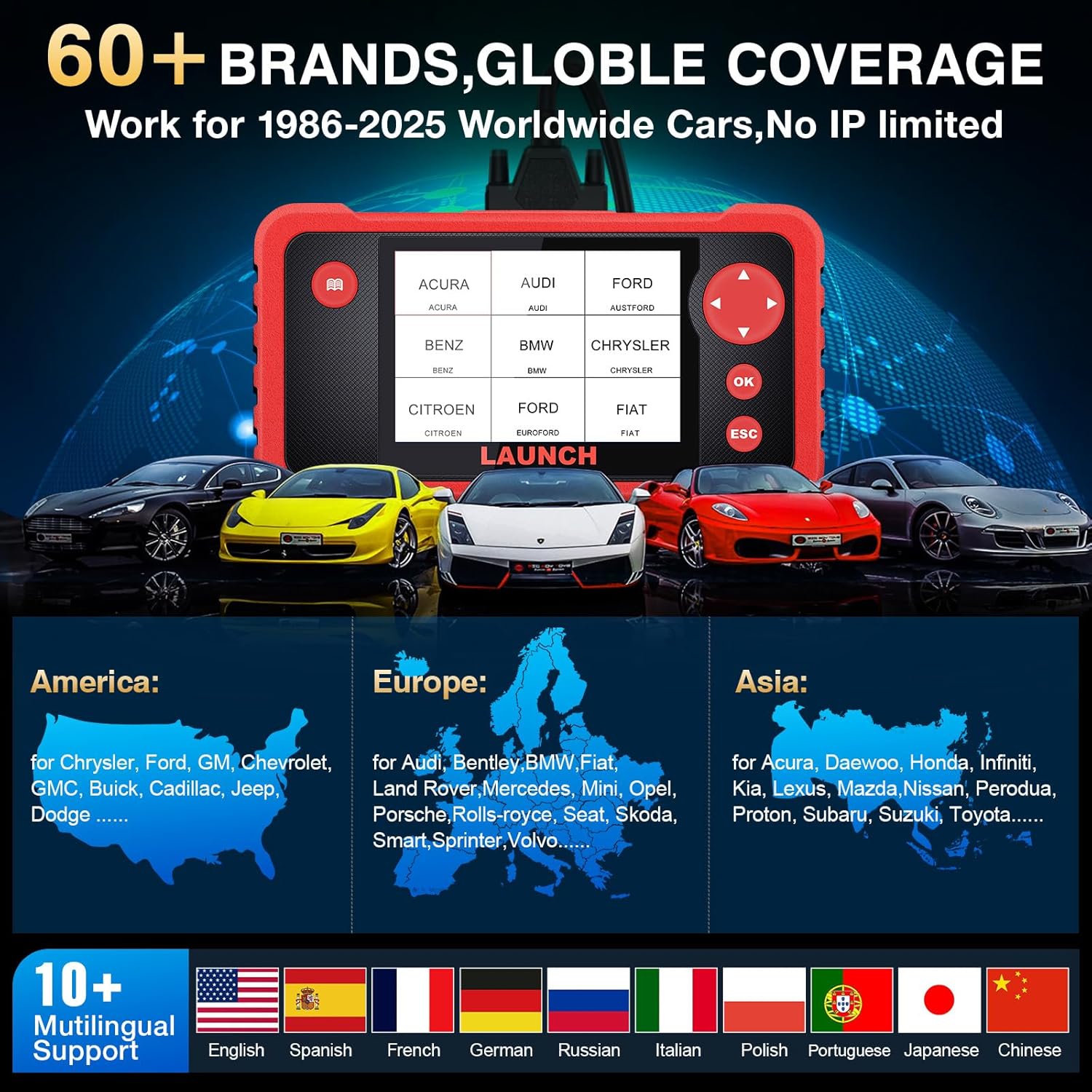 Thumbnail 5 de LAUNCH CRP123 V2.0 OBD2 Scanner 4-inch