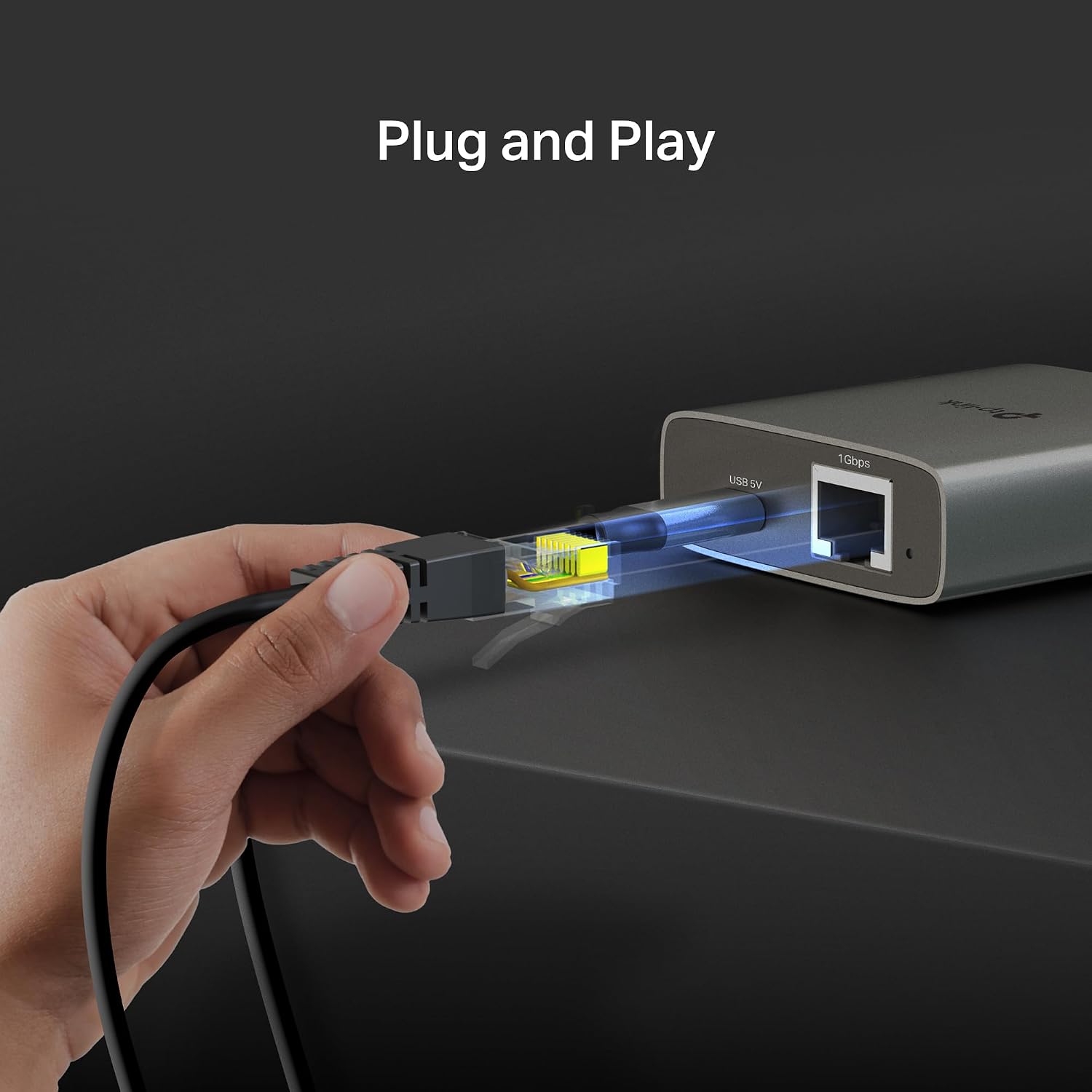 Detalle de TP-Link EH210: Sdoppiatore Ethernet Gigabit 1→2 in alluminio, Plug & Play
