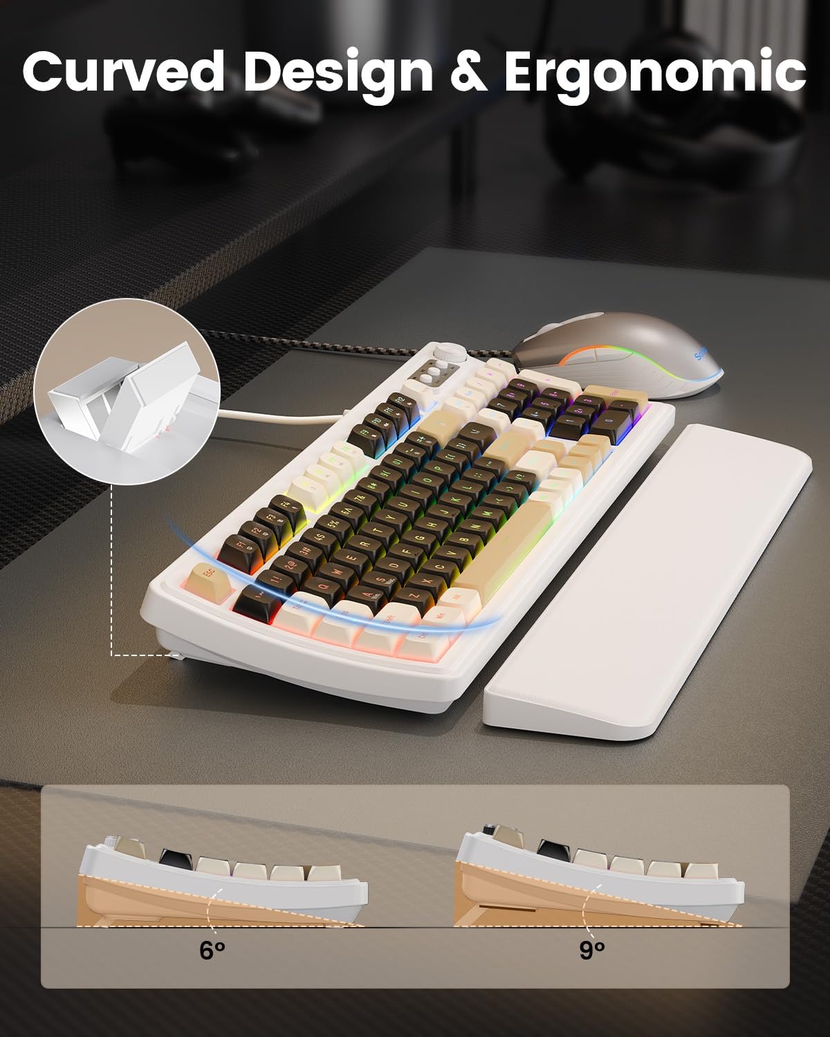 Thumbnail 3 de SABLUTE Wired Gaming Keyboard and Mouse