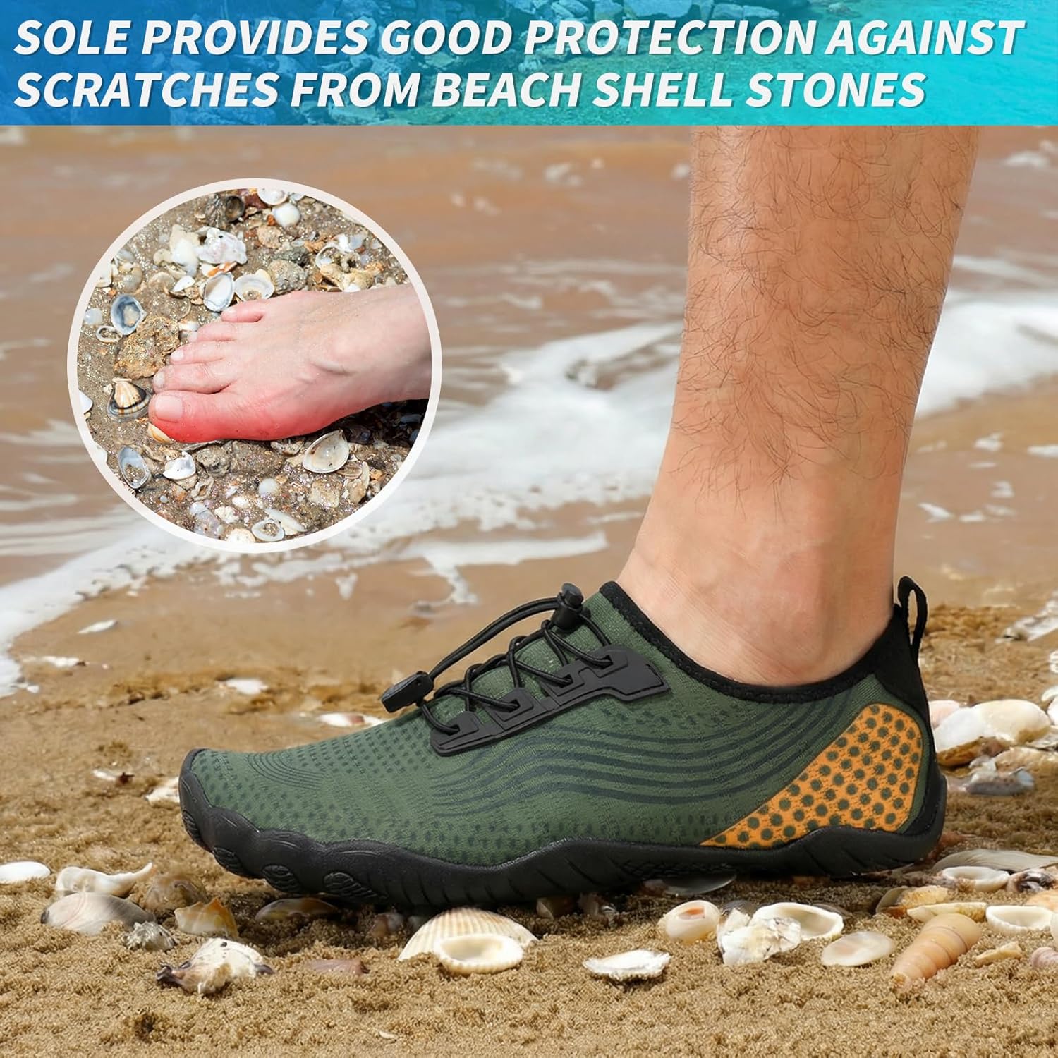 Thumbnail 3 de ZHR Water Shoes for Men and Women – Quick-Dry Aqua Socks for Beach, Pool and Watersports